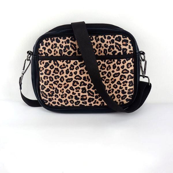 The Spencer  Crossbody Messenger Bag - Leopard Print - The Sweet Life by B. Lee