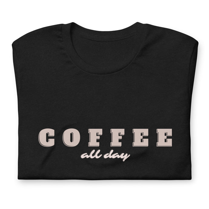 Coffee All Day T-shirt in Black - The Sweet Life by B. Lee