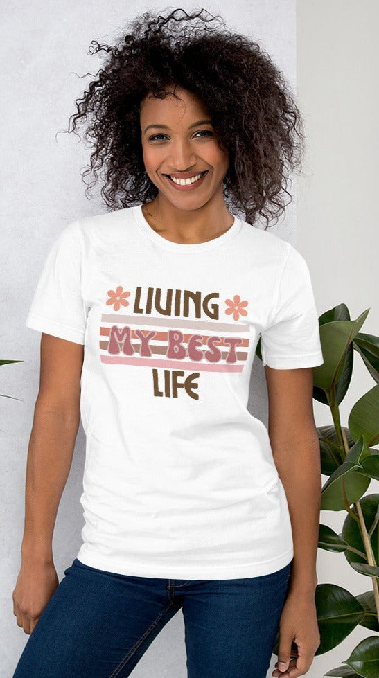 Living My Best Life Retro Graphic Tshirt